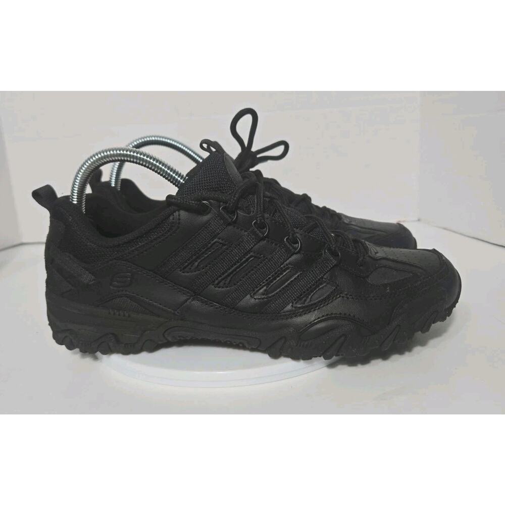 Skechers Shoes Womens Size 10 Black Leather Slip Resistant Work SN 76492